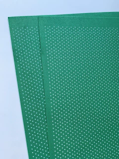 Eva estampado Mini Poá Verde Escuro