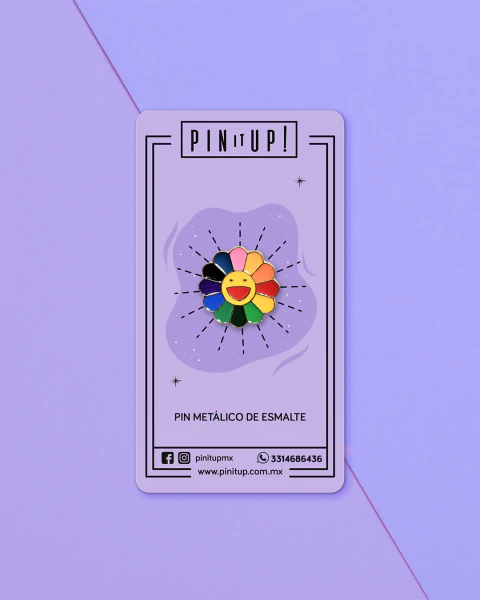 Pin Flor Sonriente - comprar en línea