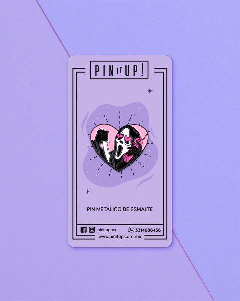 Pin Ghost Face Corazón