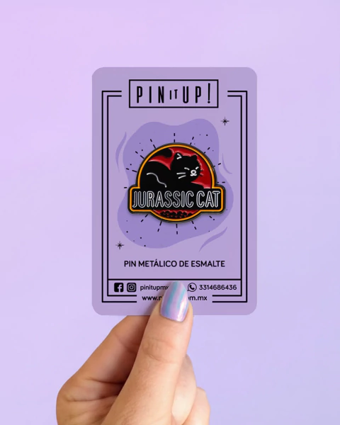 Jurassic Cat Enamel Pin - buy online