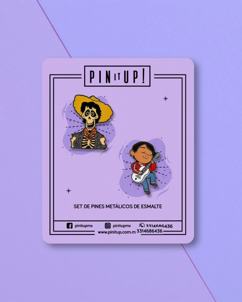 Coco Enamel Pin Set