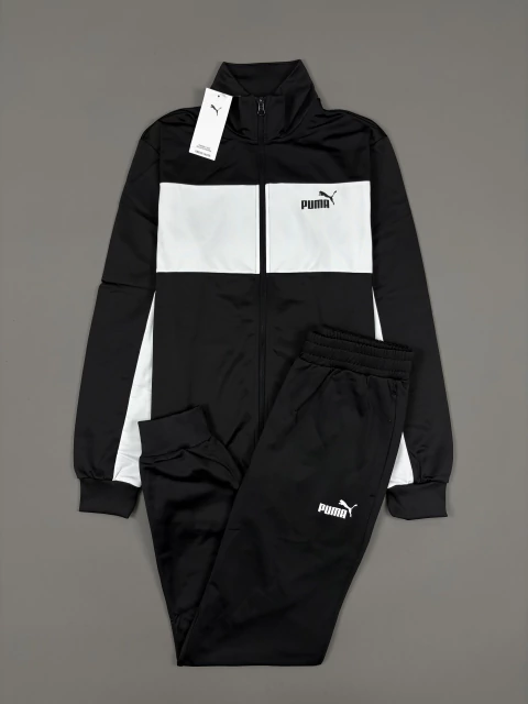 Conjunto Puma Colorblock 2025 - Preto/Branco