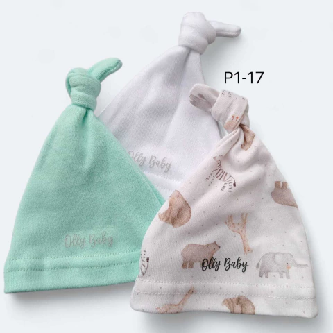 Gorrito prematuro varios modelos talle 0000