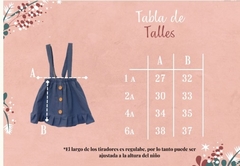 Pollera tiradores y botones Carmin - Pichonos