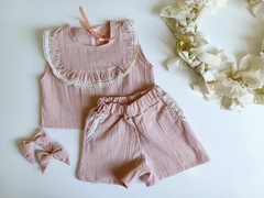 Trio Luz Short blusa Moños - comprar online