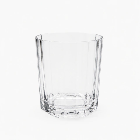 Vaso Acrílico Facetado Transparente 400 cc