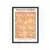 CUADRO WILLIAM MORRIS #2 ORANGE