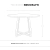 MESA COMEDOR MINI BROOKLYN - 1MT DIAM - BLANCO - comprar online