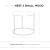 MESA RATONA NEST 2 SMALL WOOD - tienda online