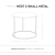 MESA RATONA NEST 2 SMALL METAL en internet