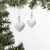 ADORNO DE NAVIDAD SET X2 CORAZONES BLANCO