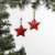 ADORNO DE NAVIDAD SET X2 ESTRELLAS ROJO