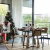 MESA COMEDOR BROOKLYN-1.2 MTS DIAM-NEGRO-MADERA - tienda online
