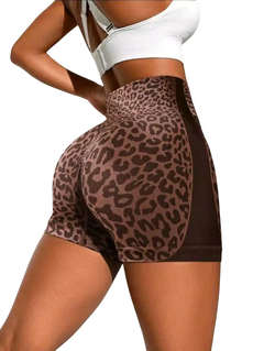 Imagen de Calza corta “Leopard” chocolate