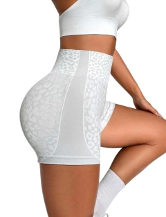 Calza corta “Leopard” white en internet
