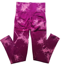 Imagen de 2 Calzas largas "Batik" amarillo y fucsia 2x1 COMBO