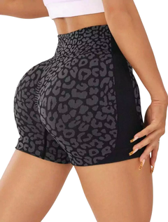 Calza corta “Leopard” gris en internet