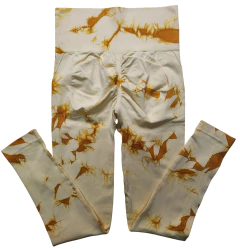 2 Calzas largas "Batik" amarillo y fucsia 2x1 COMBO
