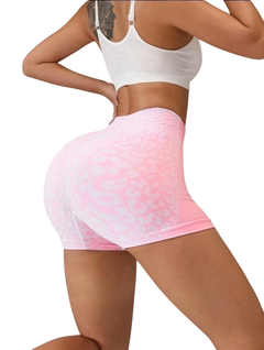 Calza corta “Leopard” pink - comprar online