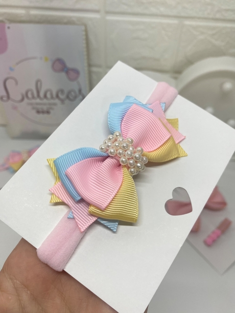 Laço Liz Candy na faixinha (P-unidade)