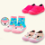 Kit 3 Pares De Sapameia Infantil Antiderrapante  Menina Gatatuya Rosa/Azul