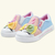 Tênis Iate infantil Unicórnio Menina Gatatuya Laço Rosa/Azul/Lilás
