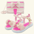 Kit Sandália Infantil Com Laço Gatatuya Com Bolsa Summer Fivela Menina Rosa/Pink