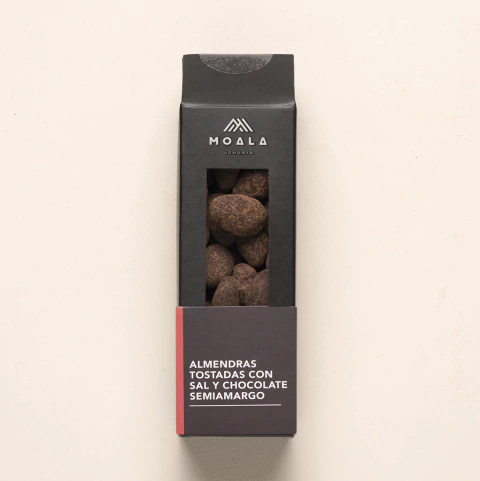 Almendras con sal y chocolate semi amargo - comprar online