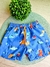 Bermuda Infantil Tactel Azul Escuro Dino Rollu