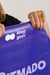 Capa Esportiva para Proteção de Banco de Carro - Nuvem de Palavras - Corrida de Rua - Degradê Roxo - Keep Going Sports | Capas Esportivas para Proteção de Bancos de Carros