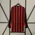 Camisa Retrô AC Milan I Home 2013/14 Manga Longa Masculino Vermelho e Preto - comprar online