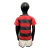 Kit Infantil Flamengo Home Adidas 23/24 - Preto e Vermelho