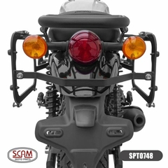 Suporte para baú lateral Hunter 350 Scam - Moto Coringa | Frete grátis para todo Brasil
