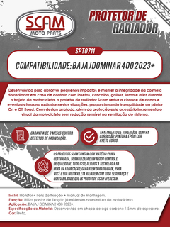 Imagem do Protetor Radiador Dominar400 2023+ Scam