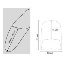 Extensor de Para-lama dianteiro para Honda CB500x 2020+ - comprar online