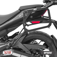 Suporte Baú Lateral Bajaj Dominar400 2023+ scam - Moto Coringa | Frete grátis para todo Brasil