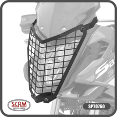 Protetor Farol Aço Carbono Honda Sahara300 2024+ Scam