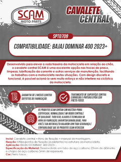 Cavalete Descanso Central Bajaj Dominar400 Domianr250 Scam - loja online
