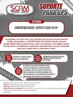 Suporte Gps Kawasaki Versys-x300 2018+ Scam - loja online