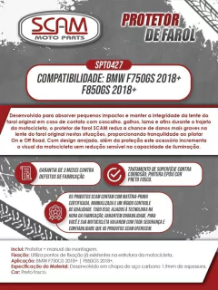 Protetor Farol Aço Carbono Bmw F750gs e F850gs 2018+ Scam na internet