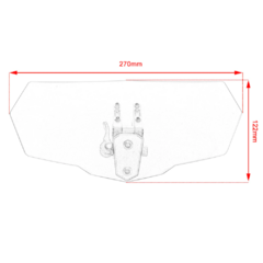 Imagem do Defletor de bolha/para-brisa para moto UNIVERSAL