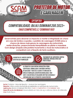 Protetor Motor Carenagem Dominar200 2023+Sptop701 Scam na internet