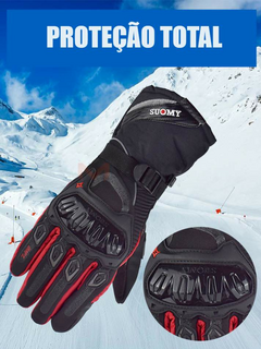 Luva impermeável Suomy para inverno/verão com proteção e touch screm - loja online