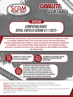 Cavalete Central Royal Enfield SCRAM411 2023+ - loja online