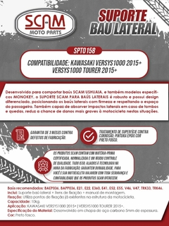 Suporte Baú Lateral Spto158 Kawasaki Versys1000 Tourer 2015+ Scam - loja online