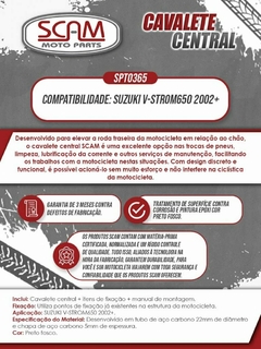 Cavalete Central Suzuki V-strom650 2002+ SCAM - loja online