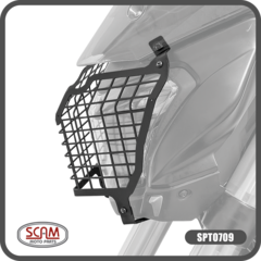 Protetor Farol Aço Carbono Bajaj Dominar400 2023+ Scam
