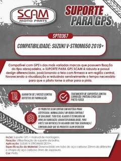 Suporte Gps Suzuki V-Strom650 2019+ Scam - loja online