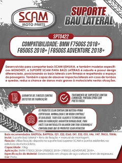 Imagem do Suporte Baú Lateral Bmw F750gs e F850GS 2019+ Scam
