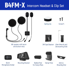 Microfone e base LEXIN-B4FM-X - Moto Coringa | Frete grátis para todo Brasil